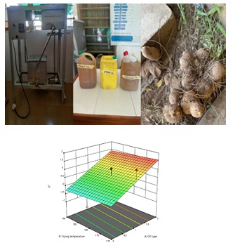 Influence of frying parameters and cooking oil type on the physicochemical composition of used cooking oil in bitter yam chips production